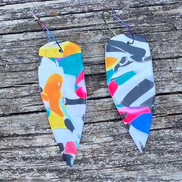 susie quinn Jewelry - Polymer Clay Dagger Earrings Handmade by Susie Quinn